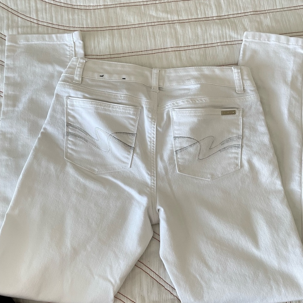 WHBM white jeans /slim ankle 4R